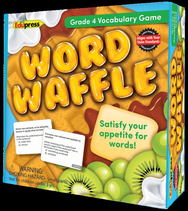 TCR62095 Word Waffle Game Grade 4 Image