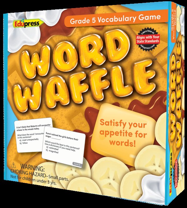 TCR62096 Word Waffle Game Grade 5 Image