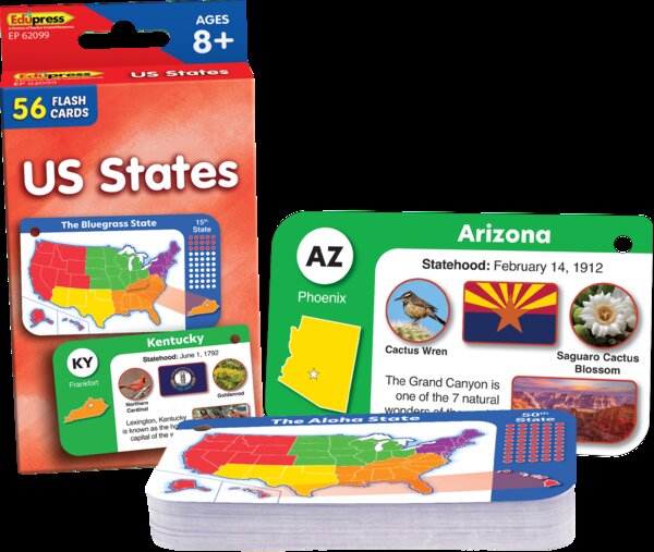 TCR62099 US States Flash Cards Image