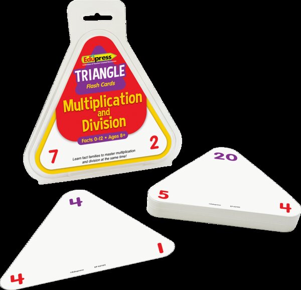 TCR62103 Multiplication and Division Triangle Flash Cards Image