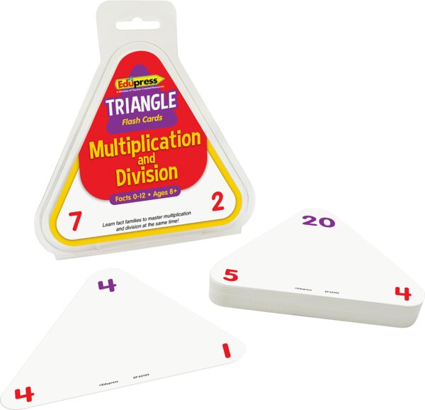 Triangle Memory Card Multiplication and Division Triangle Flash Cards - TCR62103 | Teacher ...