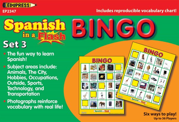 TCR62347 Spanish in a Flash Bingo Game Set 3 Image