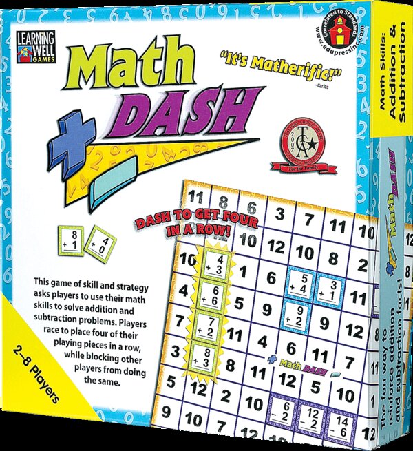 TCR62348 Math Dash Game: Addition/Subtraction Image