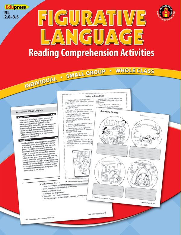 TCR62370 Reading Comprehension Book:Figurative Language Red Level Image