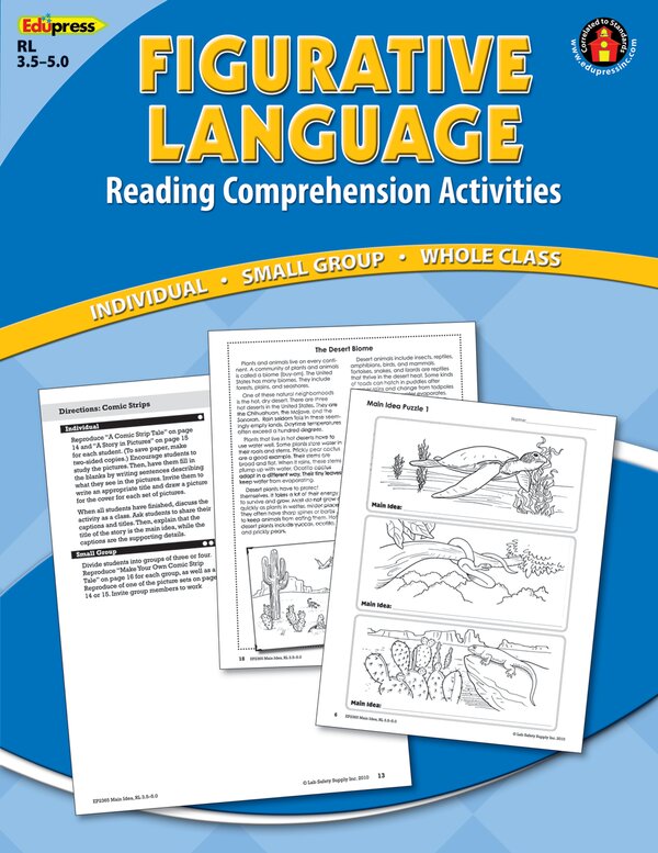 TCR62371 Reading Comprehension Book:Figurative Language Blue Level Image