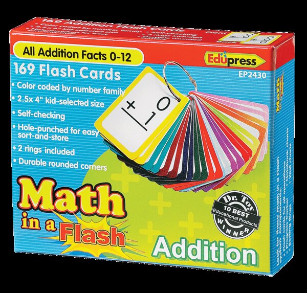 TCR62430 Math in a Flash Cards: Addition Image