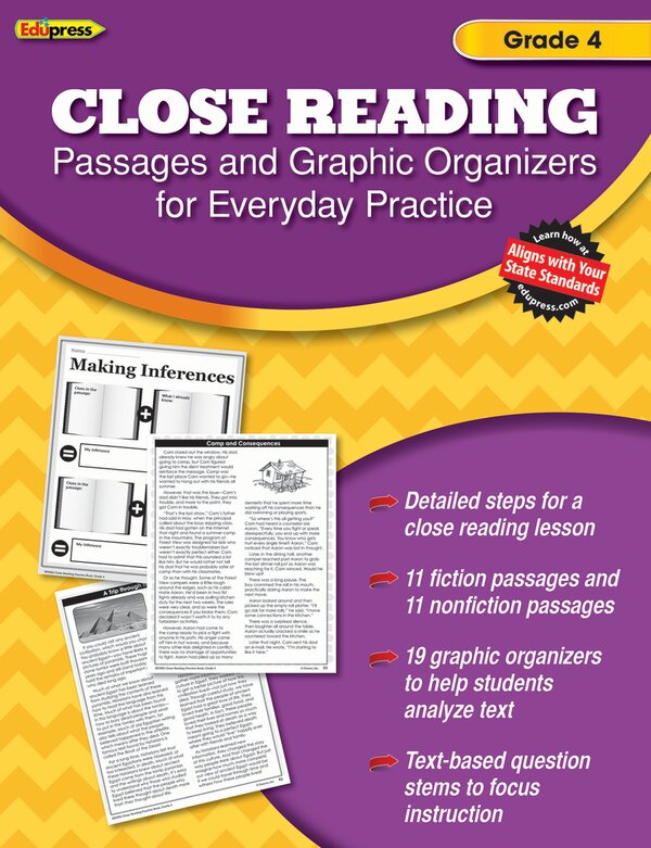 TCR62562 Close Reading Practice Book Grade 4 Image