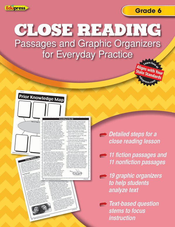 TCR62564 Close Reading Practice Book Grade 6 Image