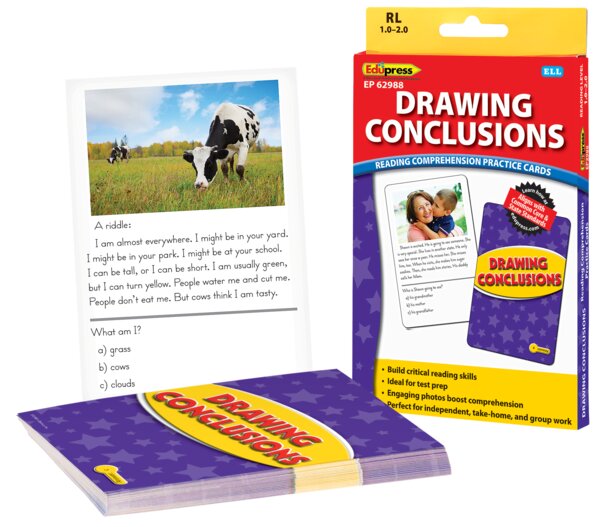 TCR62988 Drawing Conclusions Practice Cards Yellow Level Image