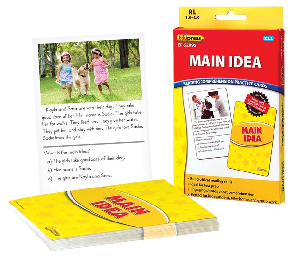 TCR62995 Main Idea Practice Cards Yellow Level Image