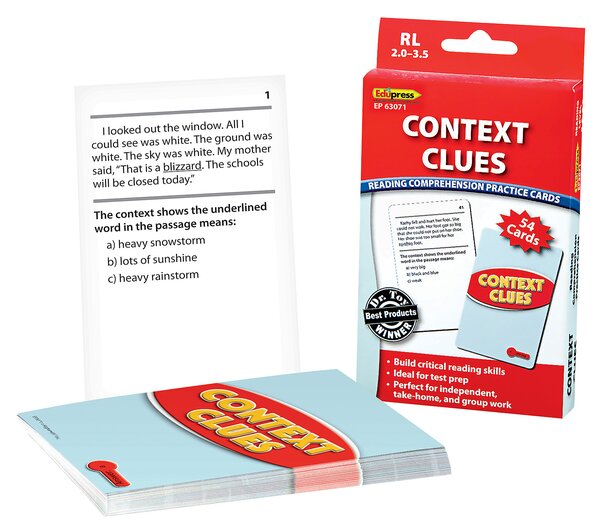 TCR63071 Context Clues Practice Cards Red Level Image