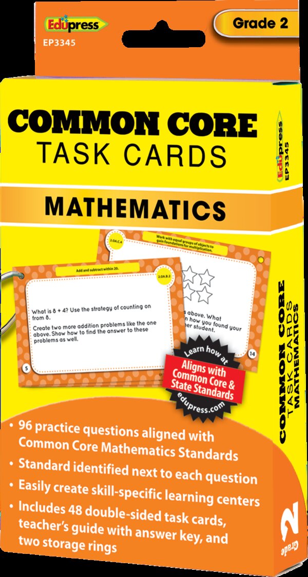 TCR63345 Common Core Math Task Cards Grade 2 Image