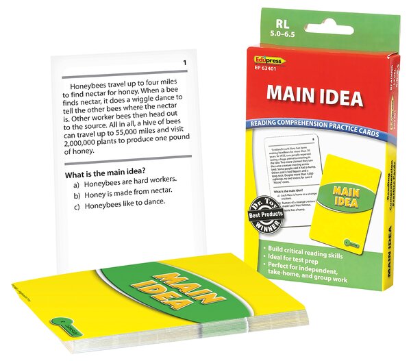 TCR63401 Main Idea Practice Cards Green Level Image