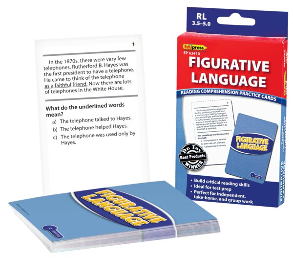 TCR63410 Figurative Language Practice Cards Blue Level Image