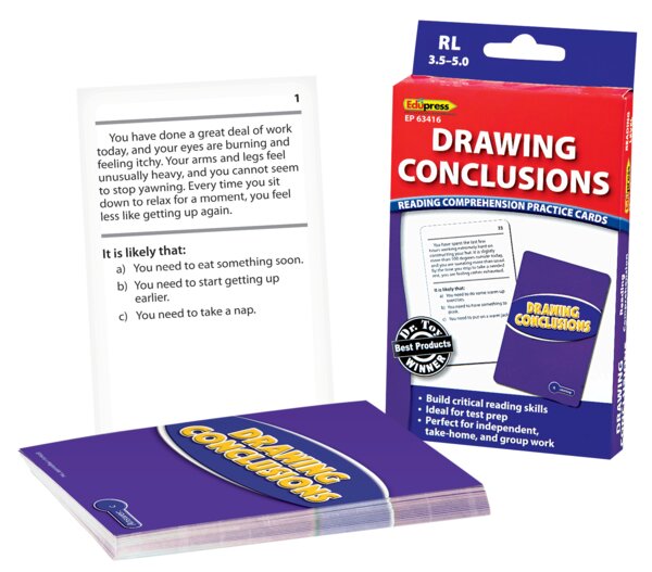 TCR63416 Drawing Conclusions Practice Cards Blue Level Image