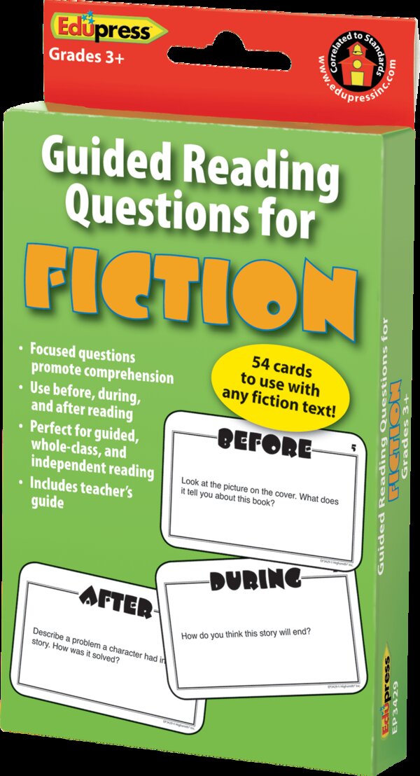 TCR63429 Guided Reading Question Cards for Fiction Image