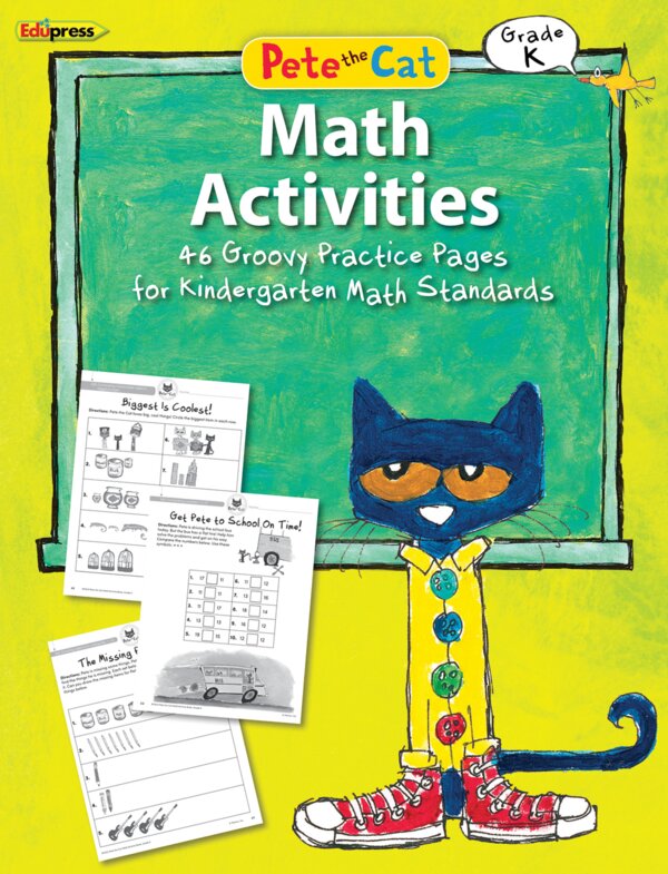 TCR63512 Pete the Cat Math Workbook Grade K Image