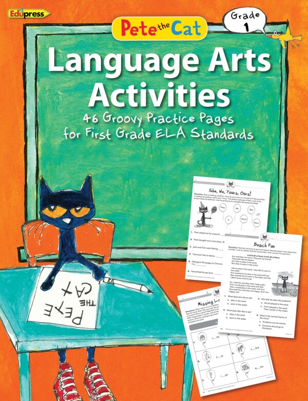 TCR63515 Pete the Cat Language Arts Activities Grade 1 Image