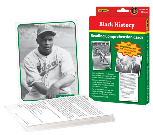 TCR63540 Reading Comprehension Social Studies Cards: Black History Image