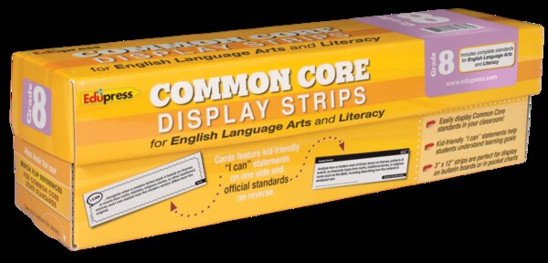 TCR63652 Common Core Display Strips Grade 8: ELA & Literacy Image