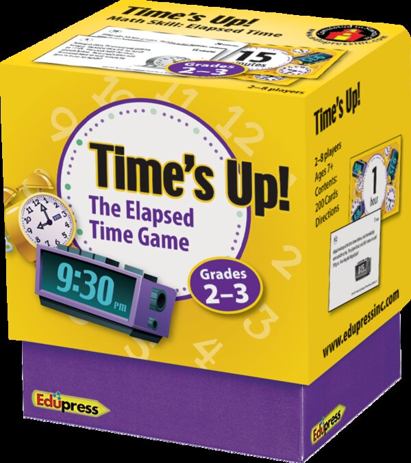 TCR63755 Time's Up! Elapsed Time Game Grades 2-3 Image