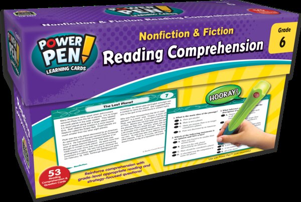 TCR6469 Power Pen Learning Cards: Reading Comprehension Grade 6 Image