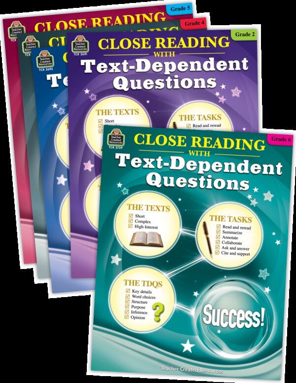 TCR6476 Close Reading Using Text-Dependent Questions Set Image
