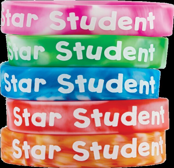 TCR6572 Fancy Star Student Wristbands Image