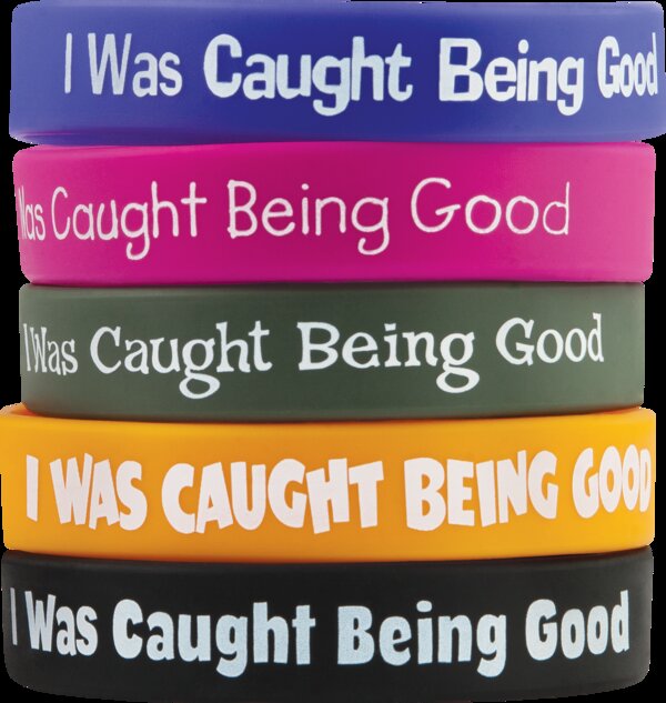 TCR6573 I Was Caught Being Good Wristbands Image