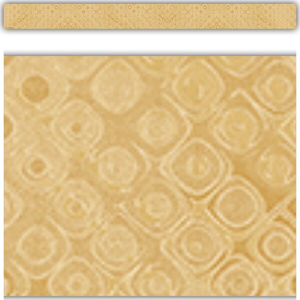 TCR6688 Wonderfully Wild Golden Textile Straight Border Trim Image