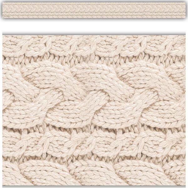 TCR6745 Cable Knit Sweater Straight Border Trim Image