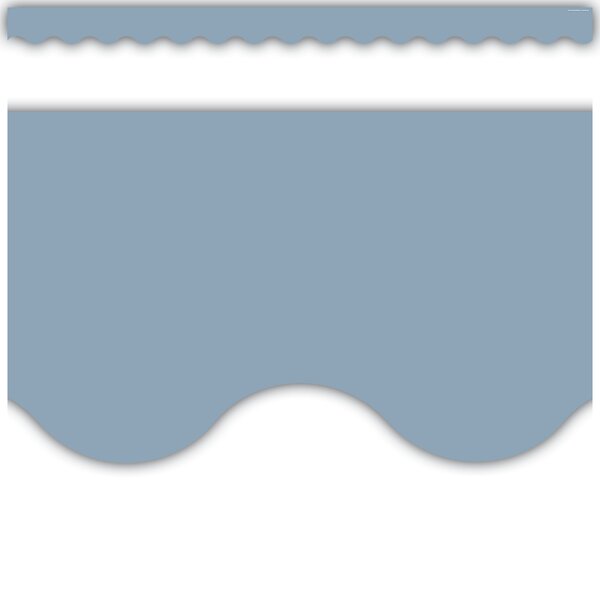 TCR6798 Cottage Blue Scalloped Border Trim Image