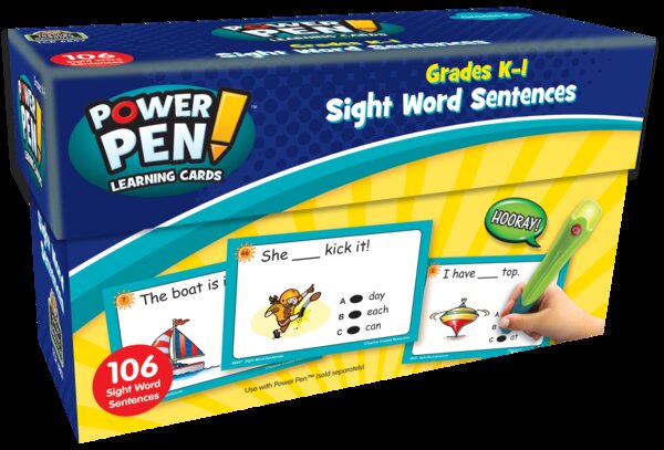 TCR6857 Power Pen Learning Cards: Sight Word Sentences Image