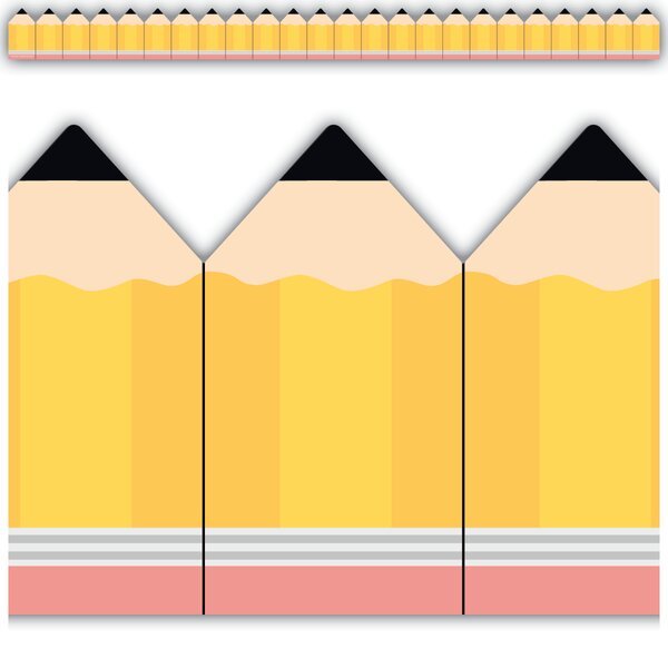 TCR6870 Pencils Die-Cut Border Trim Image