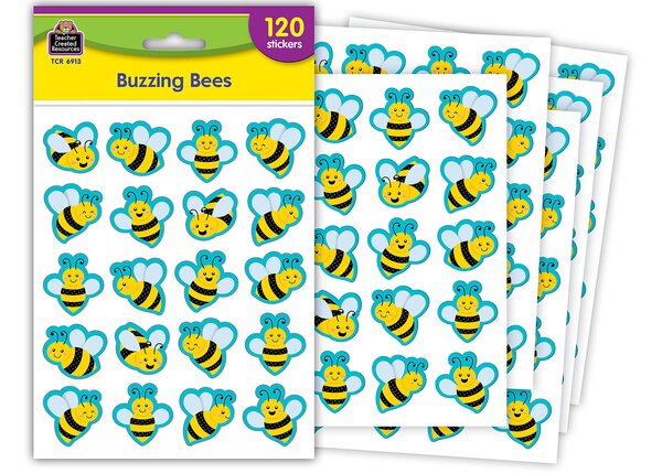 TCR6913 Buzzing Bees Stickers Image