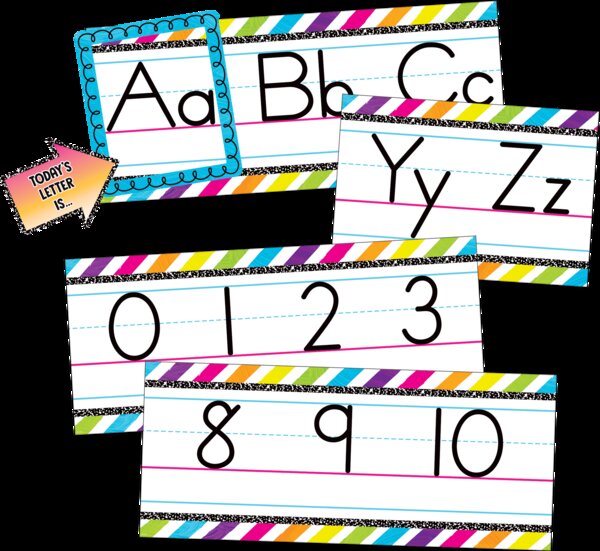 TCR6923 Brights 4Ever Alphabet Line Bulletin Board Image