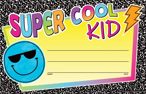 TCR6940 Brights 4Ever Super Cool Kid Awards Image