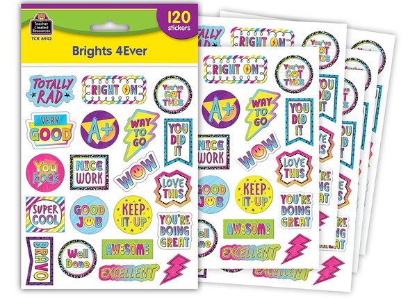 TCR6942 Brights 4Ever Stickers Image