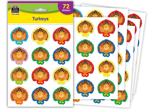 TCR6943 Turkeys Stickers Image