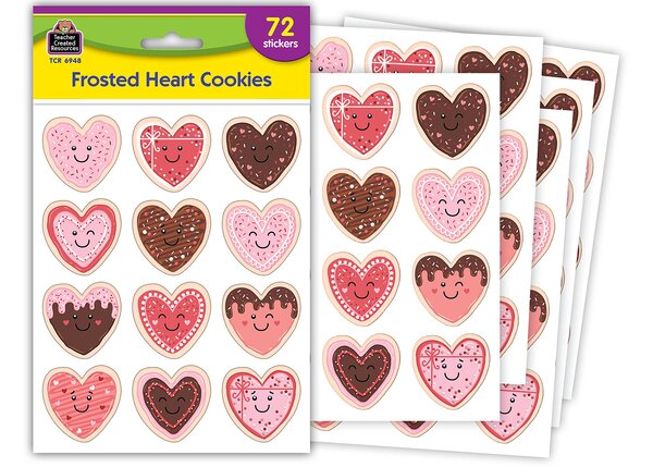 TCR6948 Frosted Heart Cookies Stickers Image