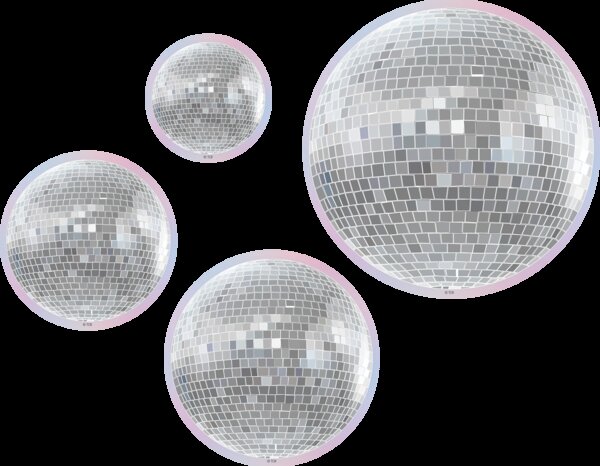 TCR6980 Disco Balls Accents - Assorted Sizes Image