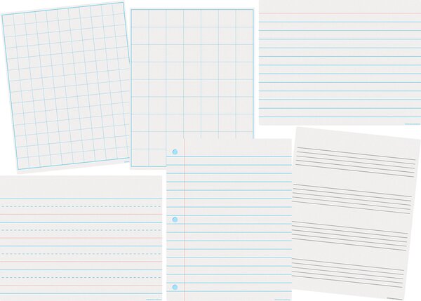 TCR6996 Paper & Grids Write-On/Wipe-Off Chart Set Image