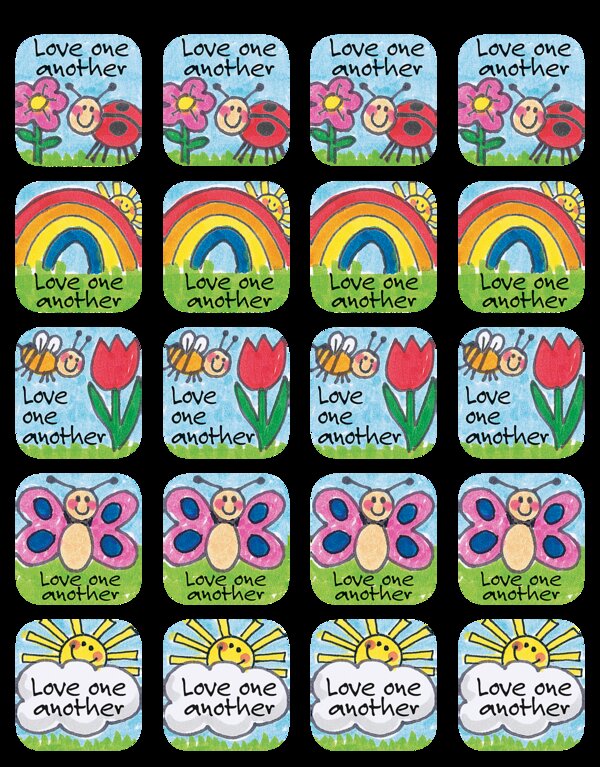 TCR7002 Love One Another Stickers Image