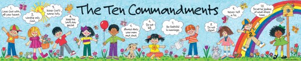 TCR7005 Children's Ten Commandments Banner Image