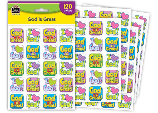 TCR7040 God is Great Stickers Image