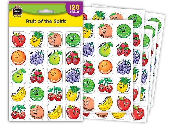 TCR7041 Fruit of the Spirit Stickers Image