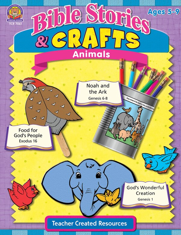 TCR7061 Bible Stories & Crafts: Animals Image