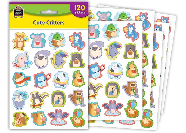 TCR7086 Cute Critters Stickers Image