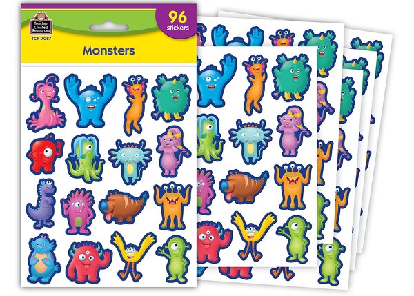 TCR7087 Monsters Stickers Image