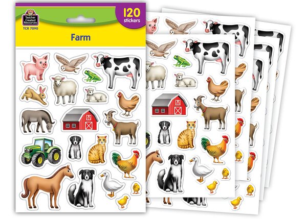 Hobby Farm Sticker Farm Stickers - TCR7090 | Teacher Created Resources